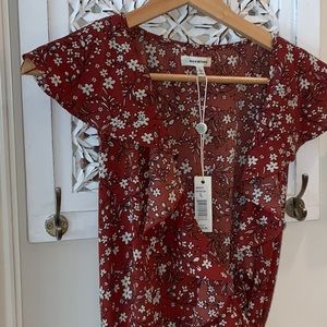 Red High Low Wrap Dress (L)